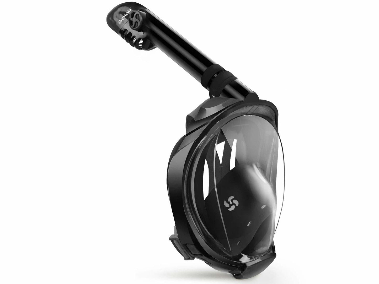 Greatever G2 Full Face Snorkel Mask with Latest Dry Top System,Foldable 180 Degree Panoramic View Snorkeling Mask with Camera Mount,Safe Breathing,Anti-Leak&Anti-Fog